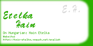 etelka hain business card